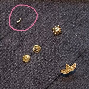 Ember Bitsy 14k Yellow Gold Earring - Threadless End